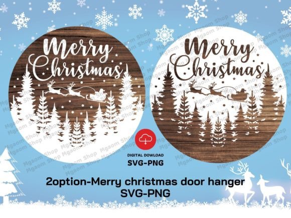 Download Merry Christmas Door Hanger SVG-PNG File - Christmas door hanger svg Collection