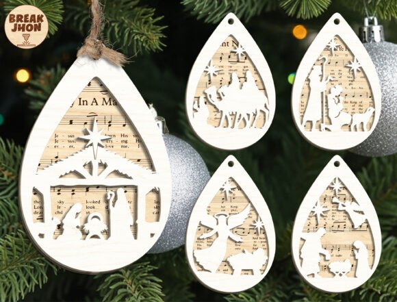 Download Nativity Christmas Ornament SVG - Christmas ornament svg Collection