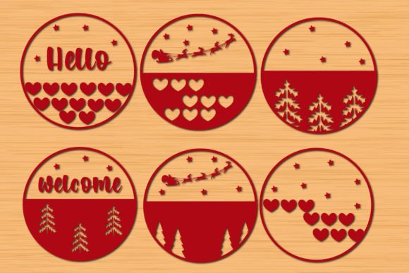 Download Christmas Door Hanger Svg Bundle - Christmas door hanger svg Collection