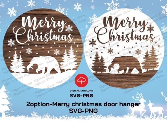 Download Merry Christmas Door Hanger SVG-PNG File - Christmas door hanger svg Collection
