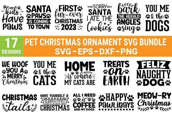 Download Pet Christmas Ornament SVG Bundle - Christmas ornament svg Collection