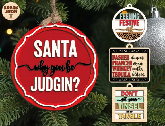 Download Funny Christmas Ornament SVG Bundle - Christmas ornament svg Collection