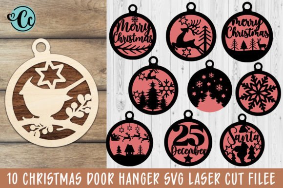 Download Merry Christmas Door Hanger SVG Bundle - Christmas door hanger svg Collection