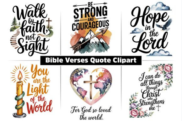 Download Bible Verses Quote Cristian Design Pack - Pack Collection