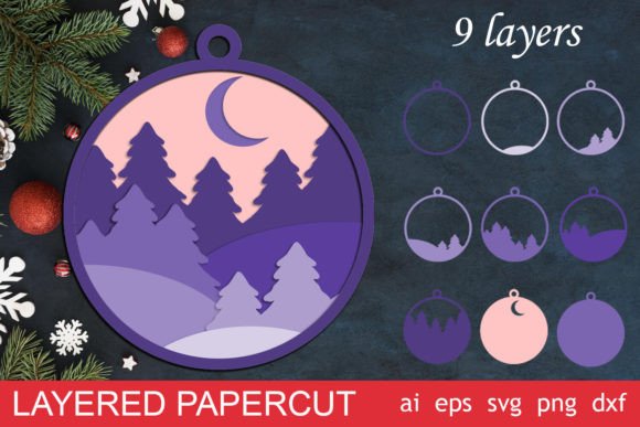 Download 3d Christmas Ornament Svg, Winter Decor - Christmas ornament svg Collection