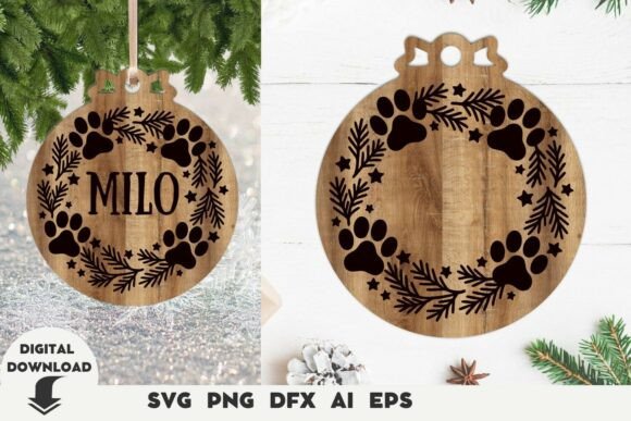 Download Pet Christmas Ornament Svg, Laser Cut - Christmas ornament svg Collection
