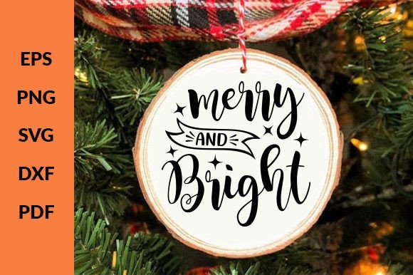 Download Merry and Bright Christmas Ornament Svg - Christmas ornament svg Collection