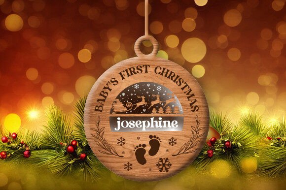 Download Baby's First Christmas Ornament Svg - Christmas ornament svg Collection