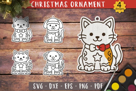 Download Pet Christmas Ornament SVG Laser Cut - Christmas ornament svg Collection
