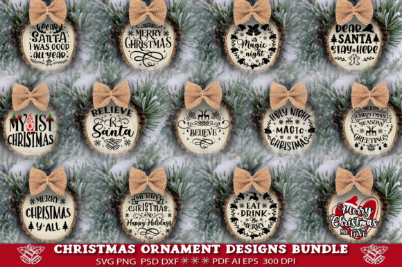 Download Christmas Ornament SVG Bundle. - Christmas ornament svg Collection