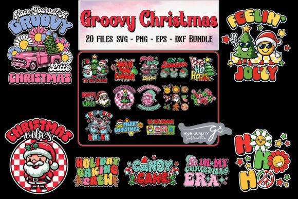 Download Groovy Christmas SVG Bundle - Premium Bundle