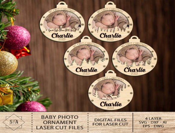 Download Baby First Christmas Ornament Svg - Christmas ornament svg Collection