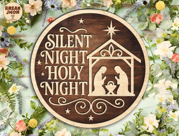 Download Nativity Christmas Door Hanger Svg - Christmas door hanger svg Collection