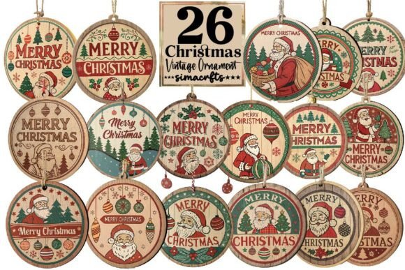 Download Vintage Christmas Ornament Sublimation - Sub Collection