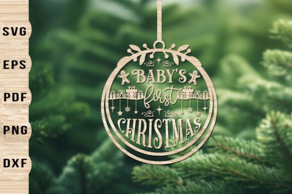 Download Baby's First Christmas Ornament SVG - Christmas ornament svg Collection
